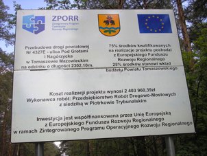 Przebudowa drogi powiatowej nr 4327E- ulica Pod Grotami i Nagrzycka w Tomaszowie Mazowieckim